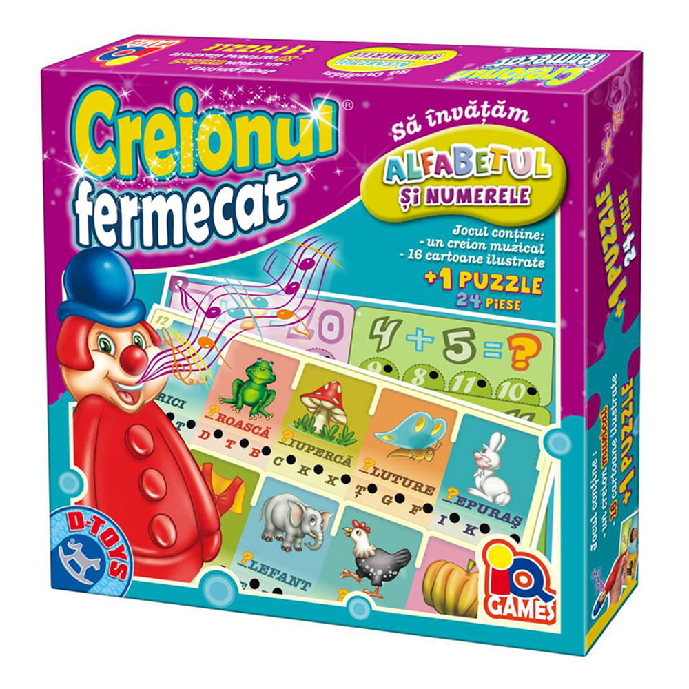 passenger Welcome Inlay Creionul fermecat D-Toys + Puzzle 24 piese - Auchan online