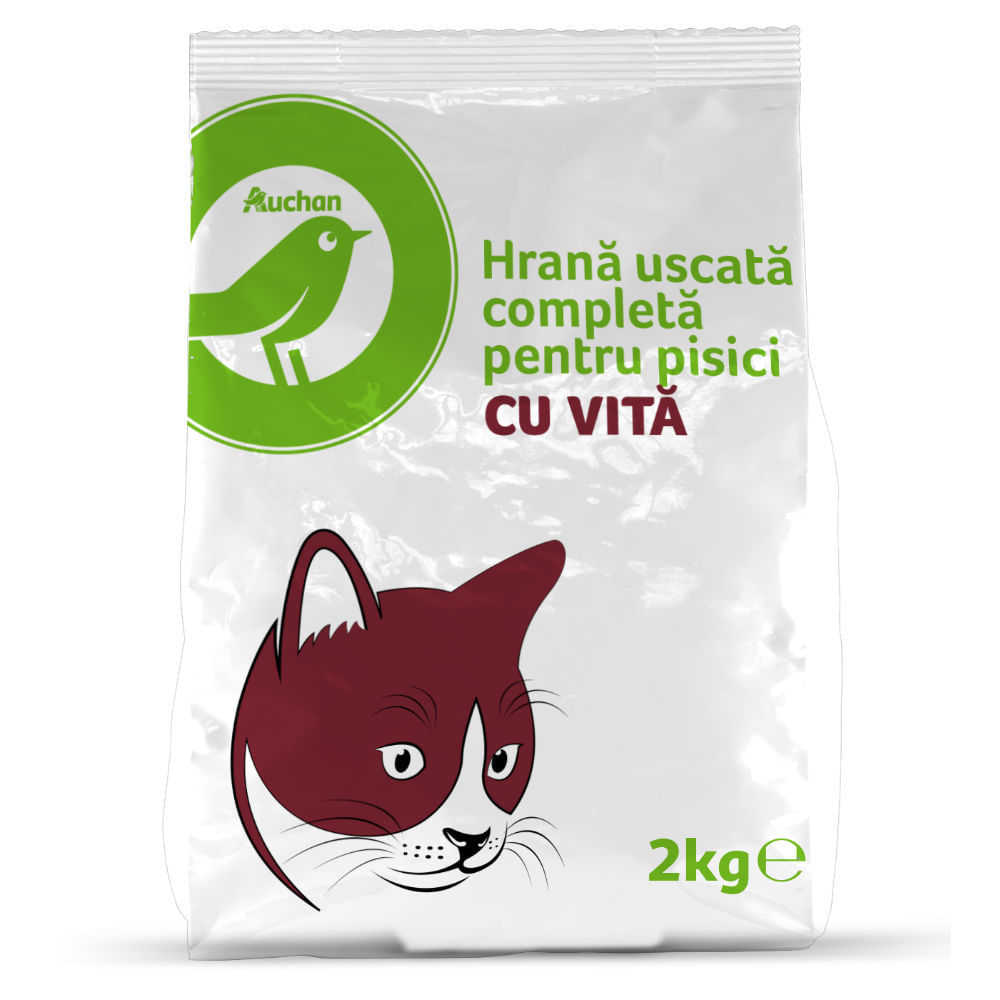 Fourth Tochi tree Required Hrana uscata pentru pisici Auchan cu vita, 2 kg - Auchan online