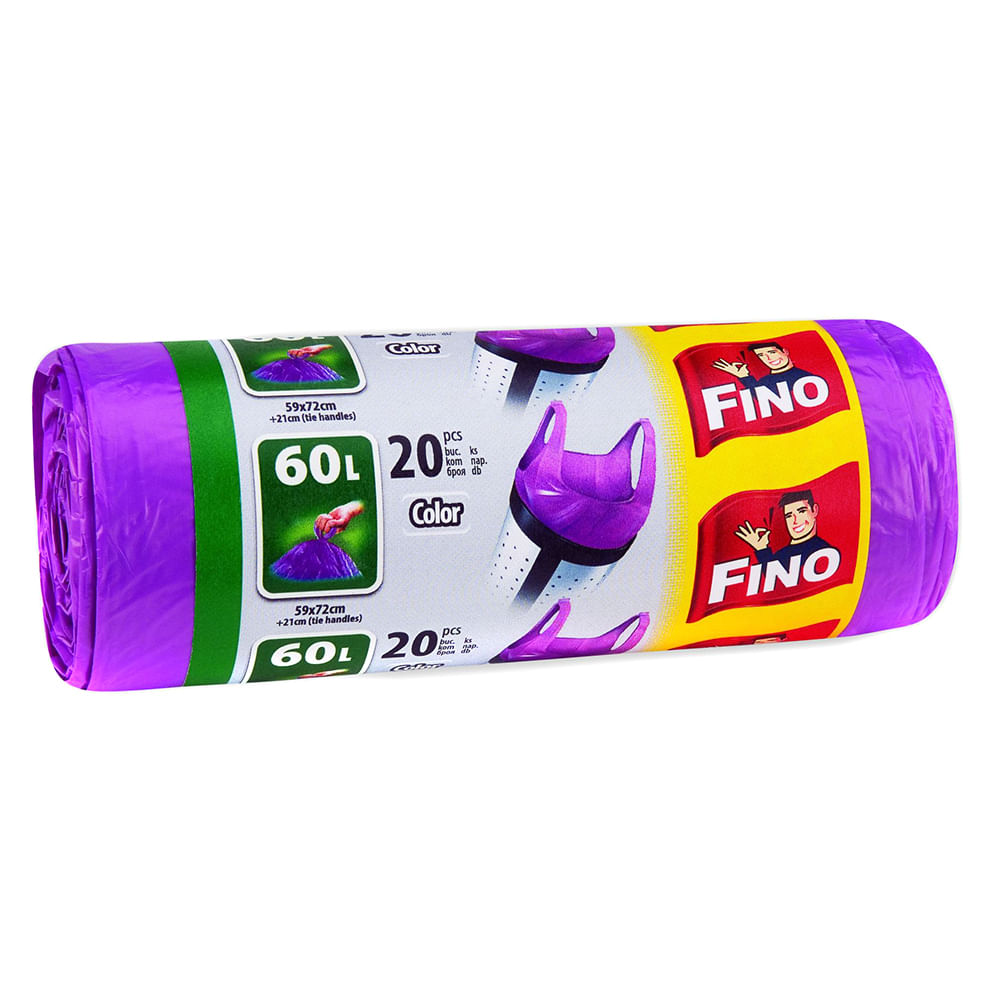 knot Other places Dinkarville Saci menajeri Fino Color 60L, 20 bucati - Auchan online
