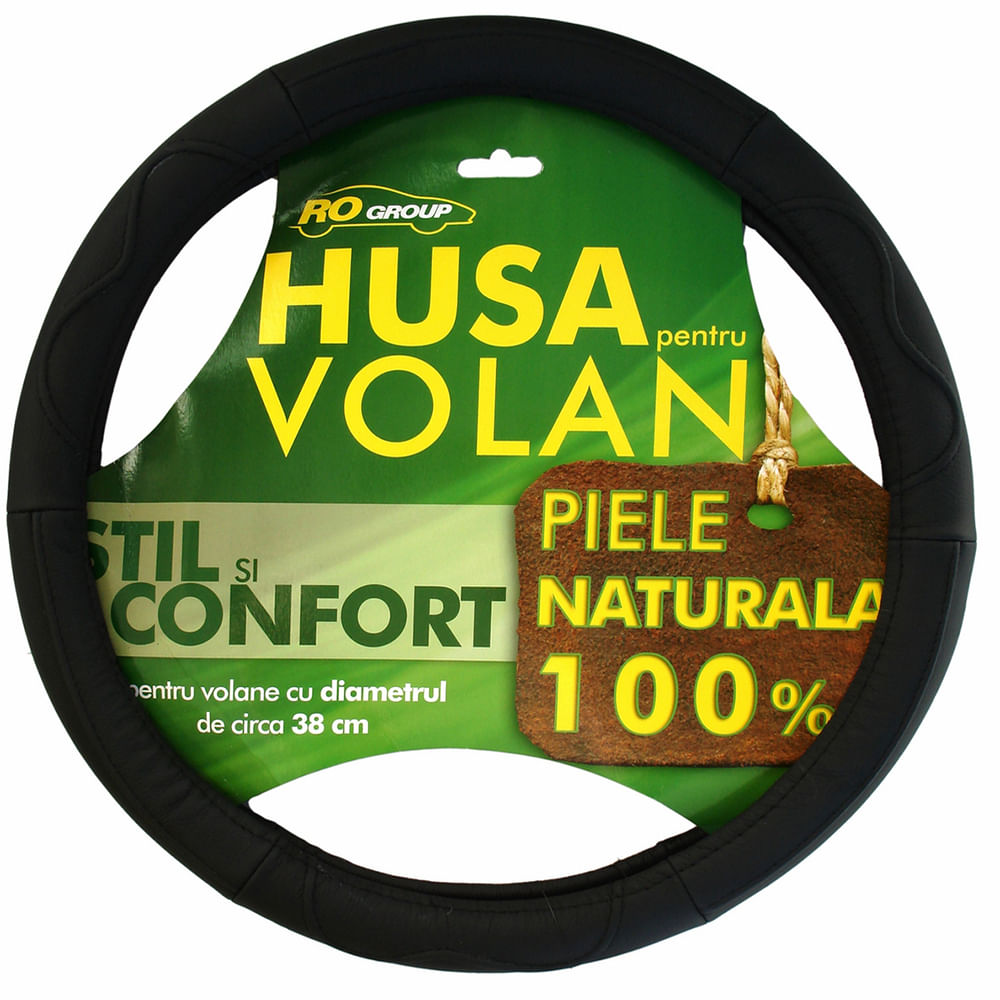 Proud Accurate hostility Husa pentru volan RoGroup din piele naturala - Auchan online
