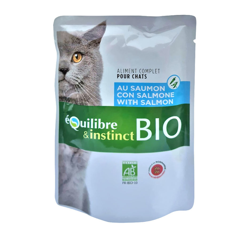 Science Team up with Aggressive Hrana Bio la plic pentru pisici Equilibre&Instinct cu somon si legume, 100  g - Auchan online